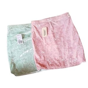 FOREVER 21 Pink and Blue Mini Skirt Bundle
